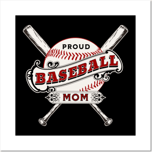 Proud baseball mom Posters and Art